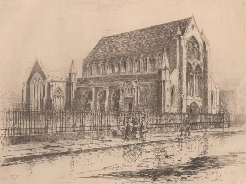 Paisley Abbey by David Young Cameron, 1887 — digital art print download