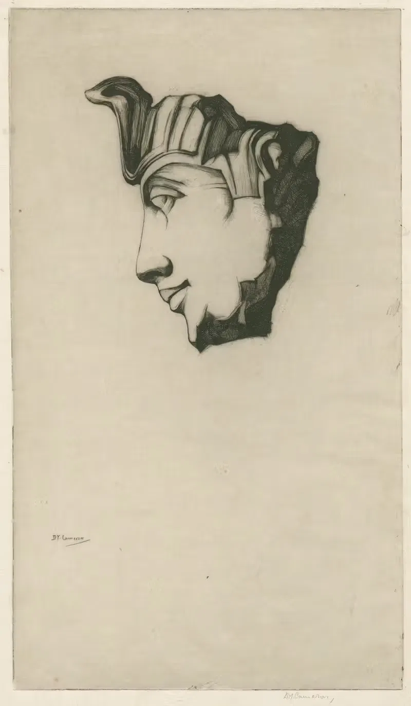 Рамзес II by Дэвид Янг Кэмерон, 1909 — digital art print download