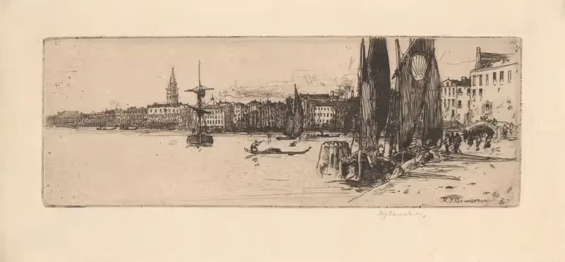 Эскиз Венеции by Дэвид Янг Кэмерон, 1896 — digital art print download