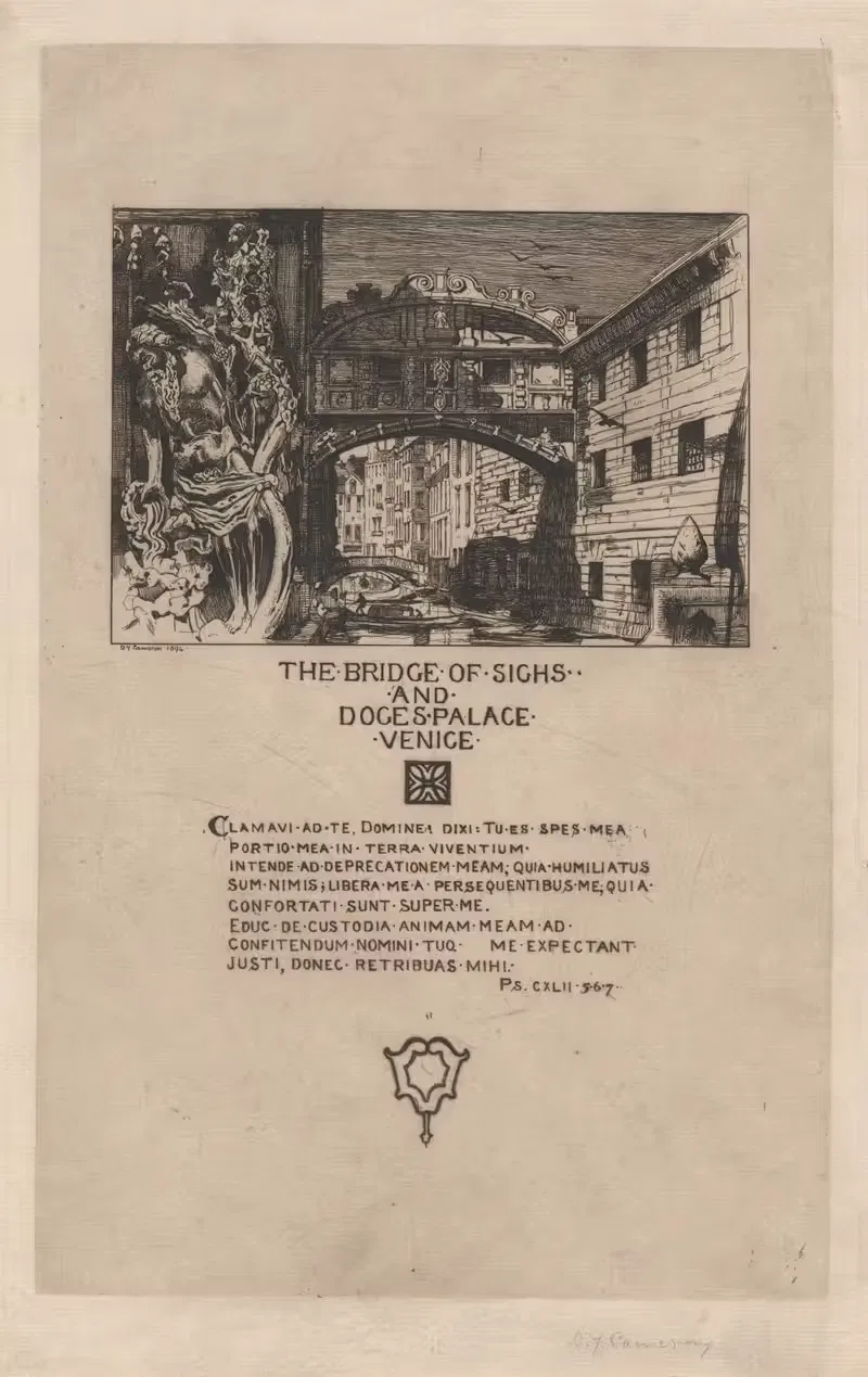 The Bridge of Sighs — David Young Cameron