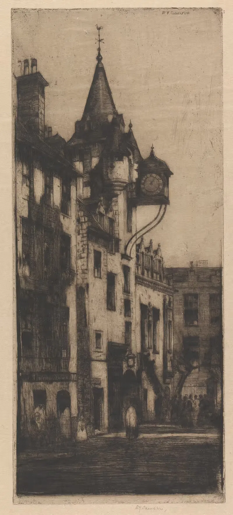 Тольбух Канонгейт by Дэвид Янг Кэмерон, 1906 — digital art print download