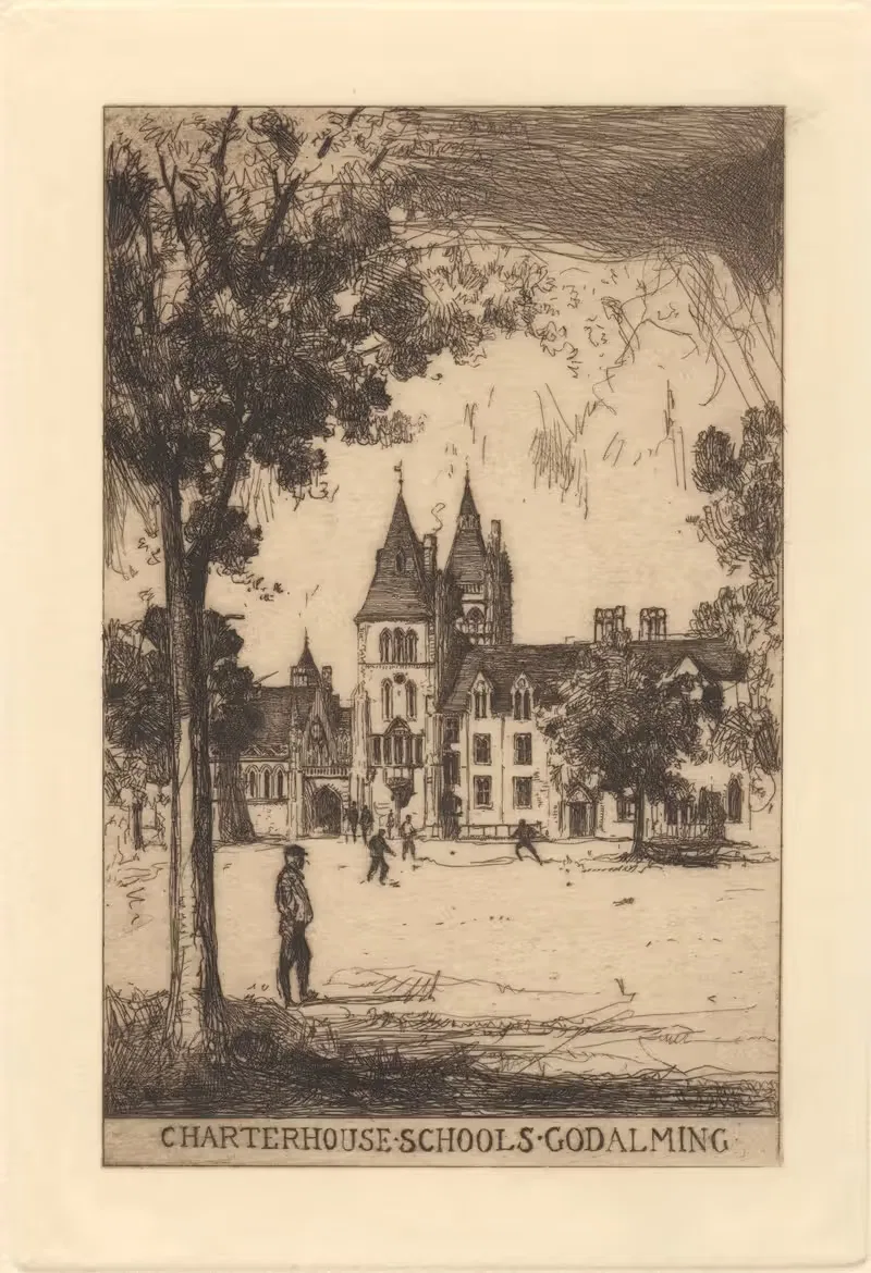 Школы Чартер-Хаус, Годалминг by Дэвид Янг Кэмерон, 1894-1910 — digital art print download