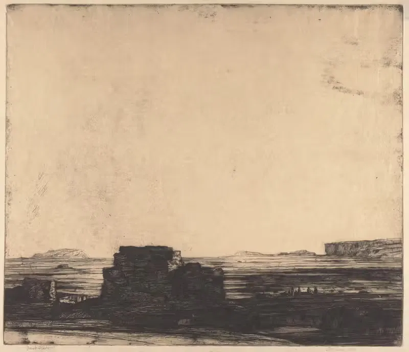 Пустыня by Дэвид Янг Кэмерон, 1909 — digital art print download