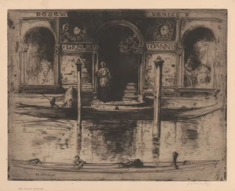 Дверь дворца by Дэвид Янг Кэмерон, 1895 — digital art print download