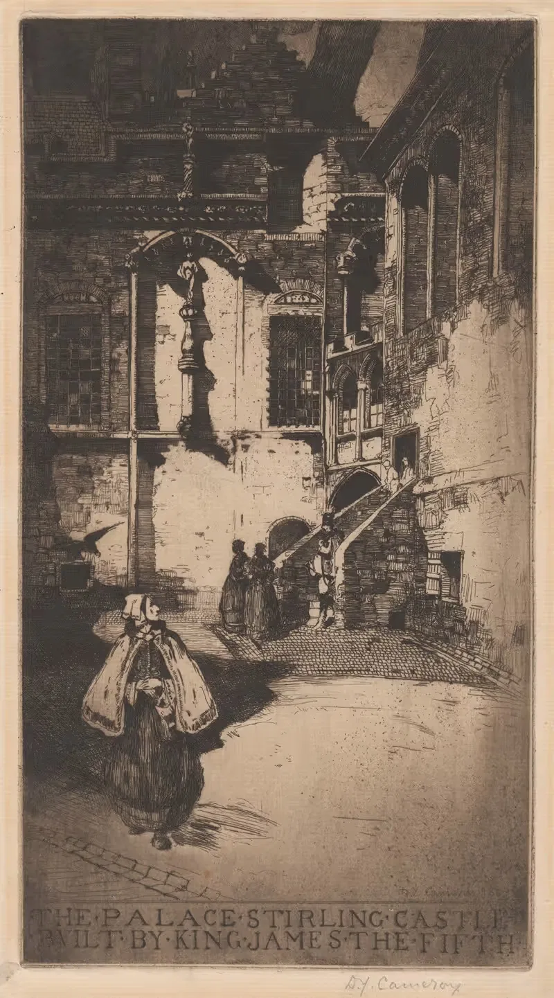 Дворец, замок Стерлинг by Дэвид Янг Кэмерон, 1893 — digital art print download