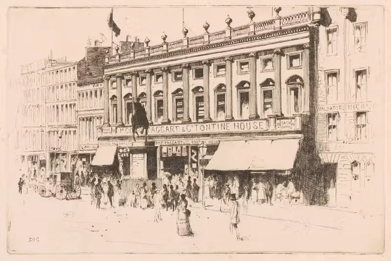 Здание Тонтины, Глазго by Дэвид Янг Кэмерон, 1891 — digital art print download