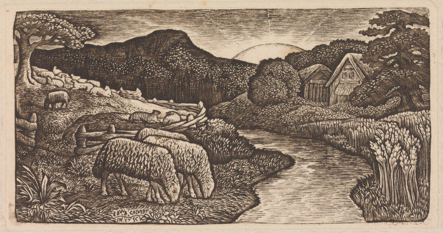 The Sheep of His Pasture — Edward Calvert