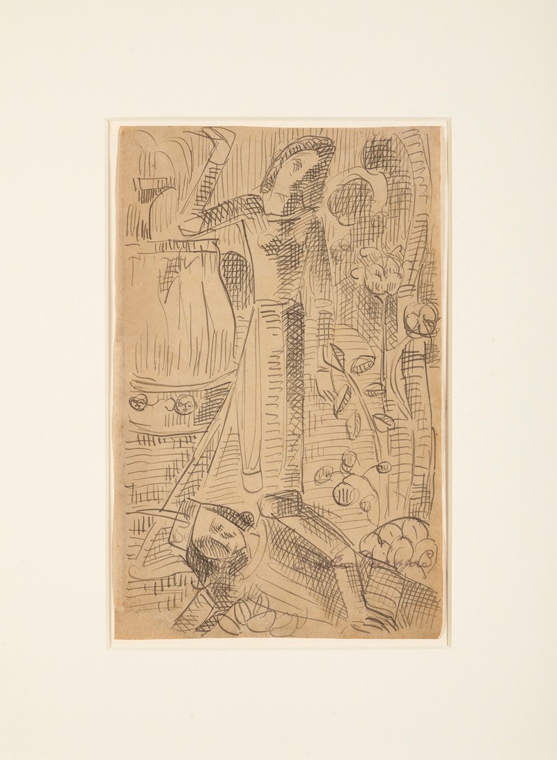 Scène de 'La Chanson de Roland' by Эмиль Бернар, 1891 — digital art print download