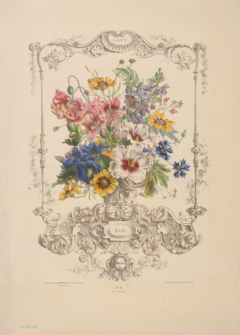 Flore des quatre saisons Pl.12 by Louis-Pierre Schilt, 1835 — digital art print download