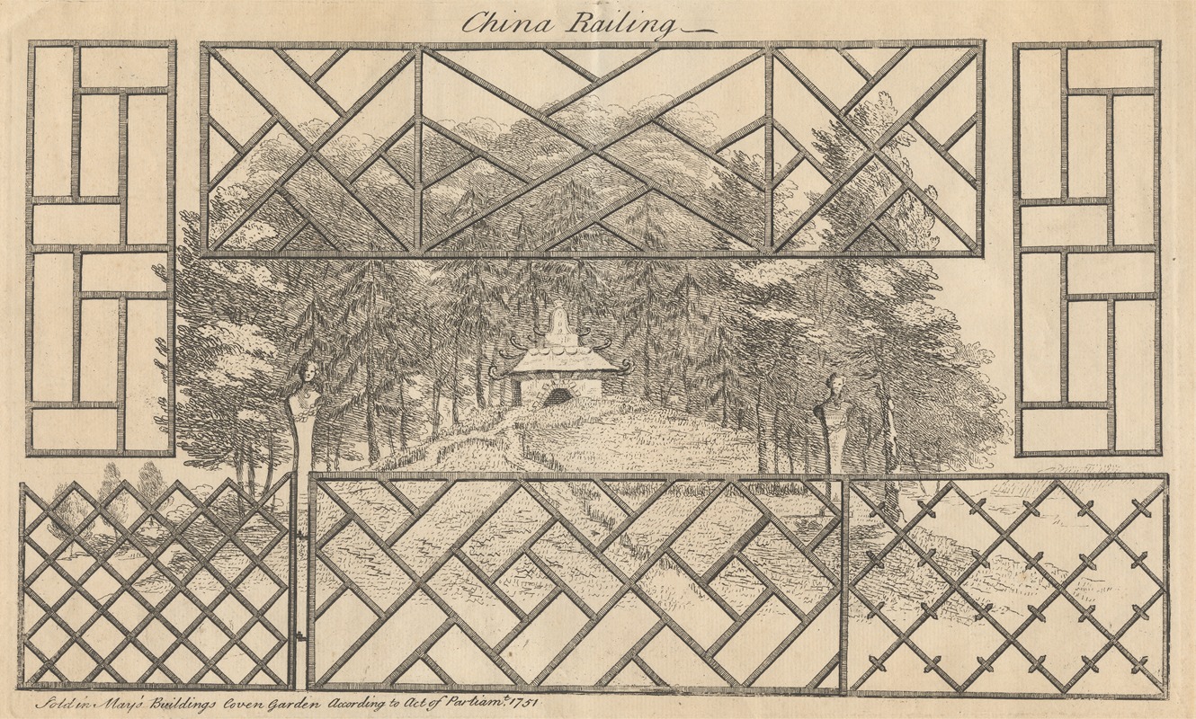 China Railing by Джордж Бикхэм Старший, 1751 — digital art print download