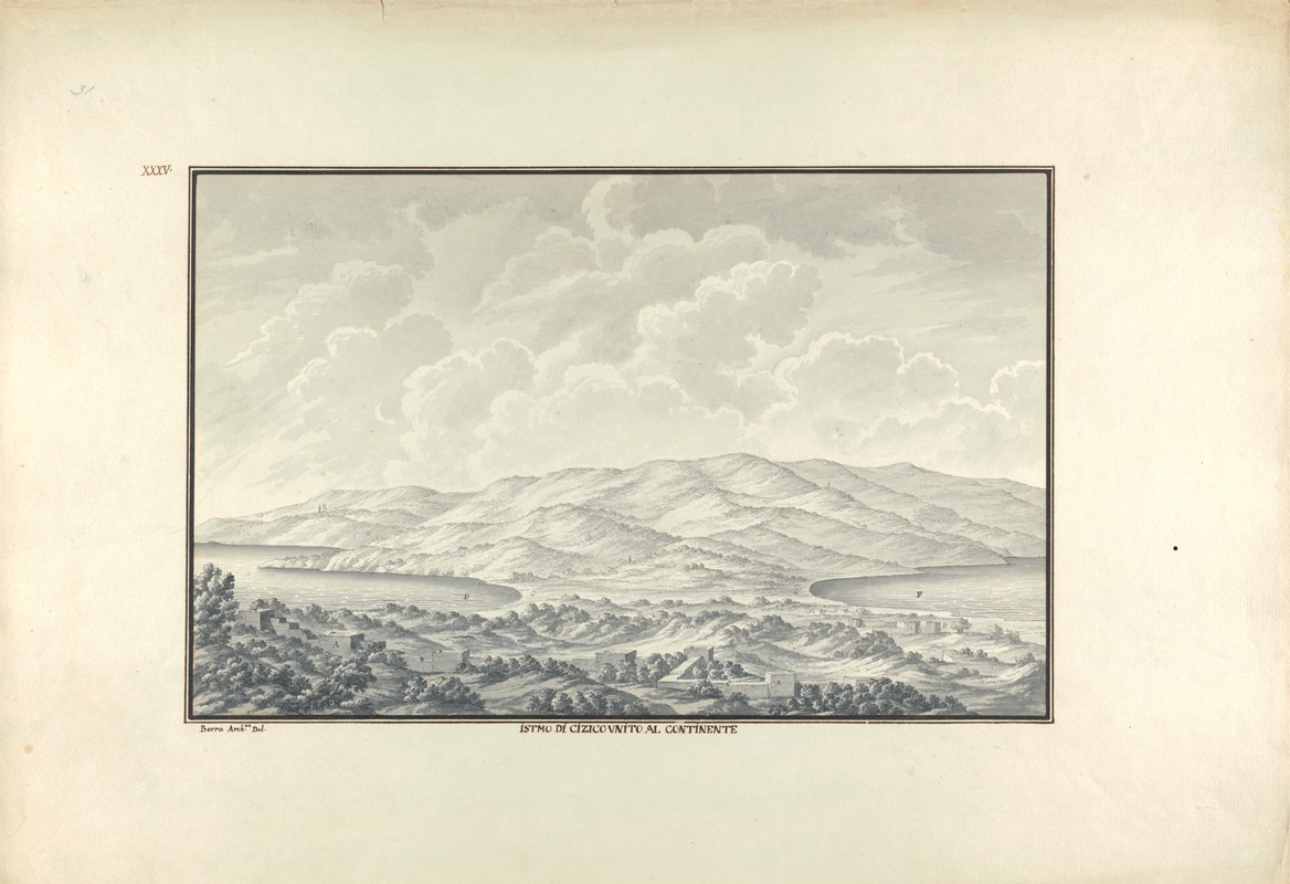 Is'Tmo di Cizico unito al Continente — Giovanni Battista Borra