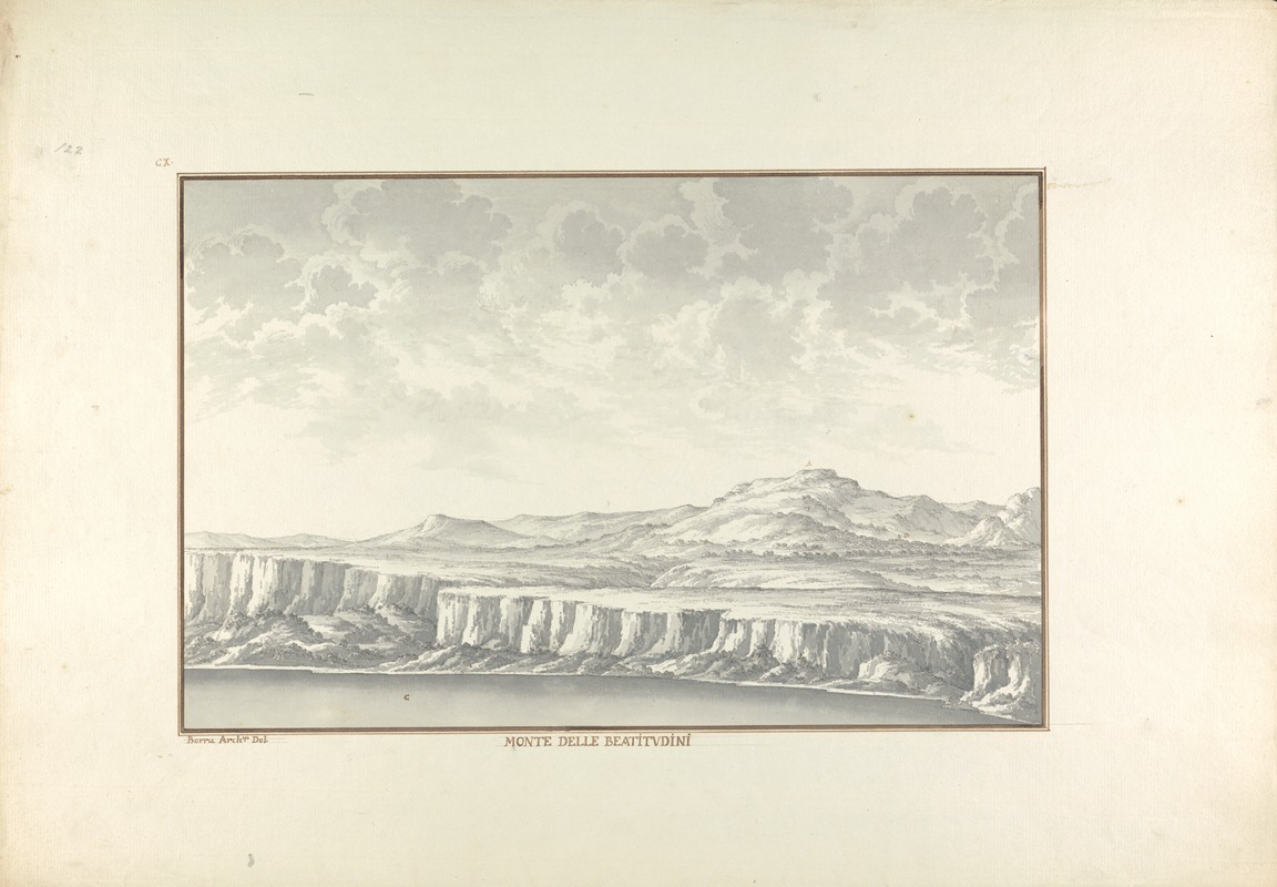 Monte delle Beatitudini by Giovanni Battista Borra — digital art print download