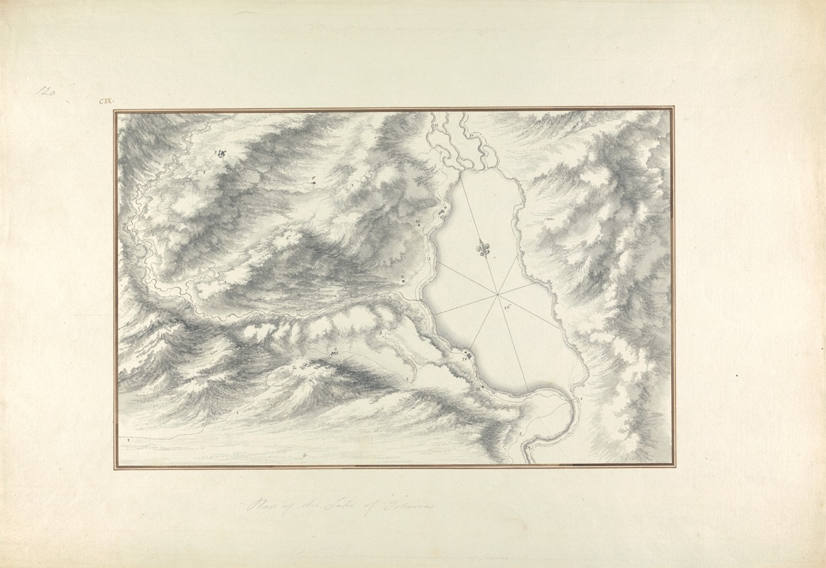 Plan of Lake Tiberias — Giovanni Battista Borra