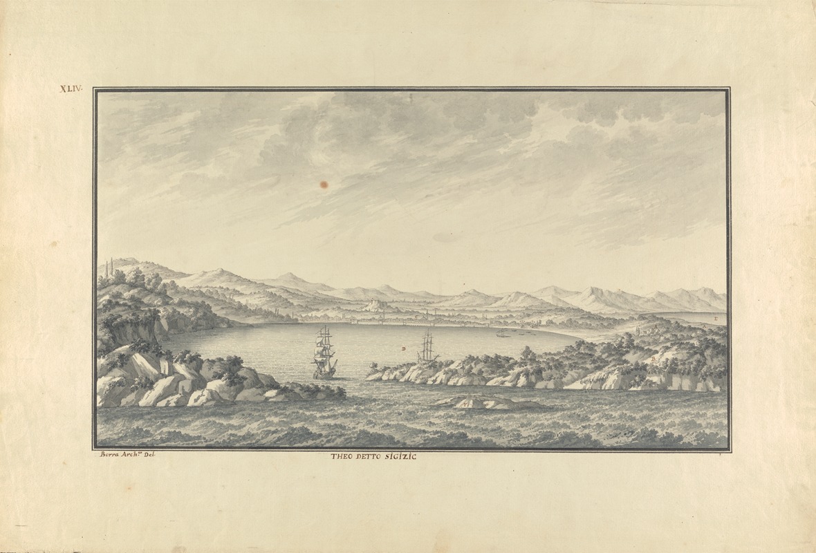 View of Sigacik (Ancient Teos) — Giovanni Battista Borra