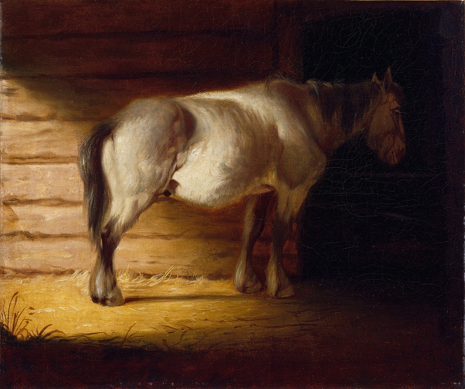 Old Field Horse by Джордж Кейлеб Бингем, 1856 — digital art print download