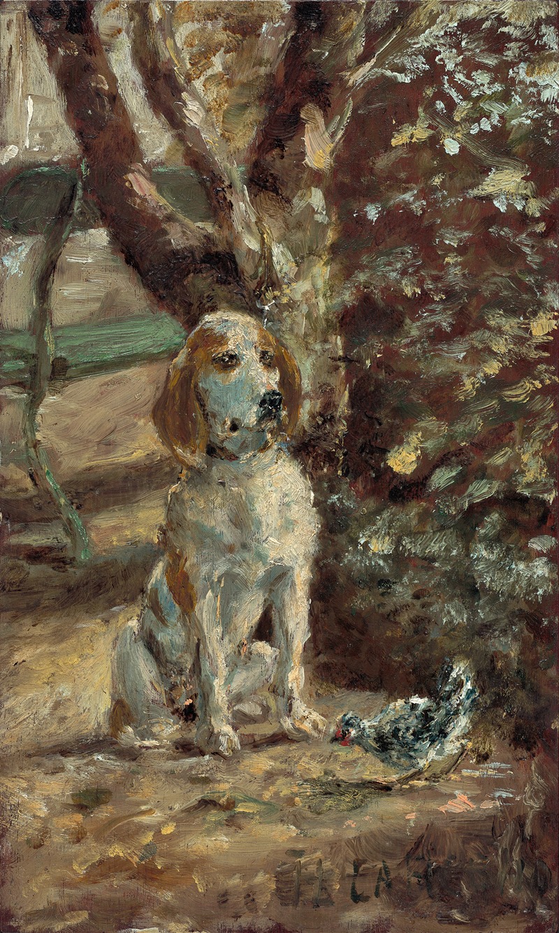 The Artist's Dog Flèche by Анри де Тулуз-Лотрек, c. 1881 — digital art print download