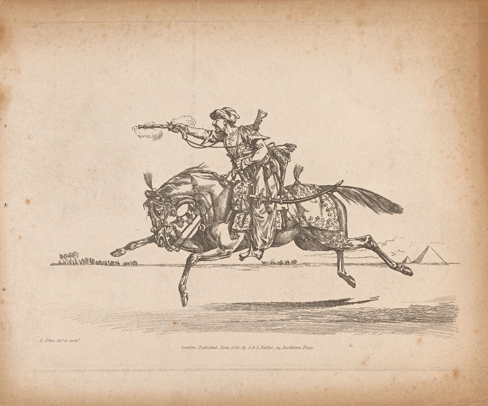 A Charging Mameluke Firing a Pistol — Генри Томас Алкен