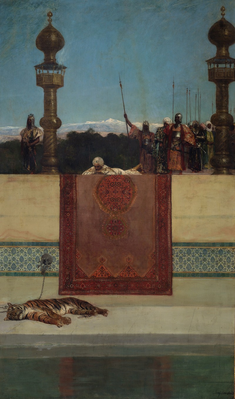 The Sultan's Tiger by Jean-Joseph-Benjamin Constant — digital art print download