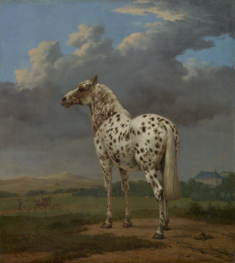 The Piebald Horse by Паулус Поттер, 1650–1654 — digital art print download