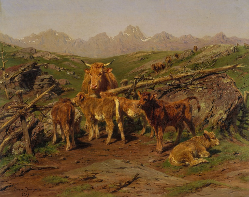 Weaning the Calves by Rosa Bonheur, 1879 — digital art print download