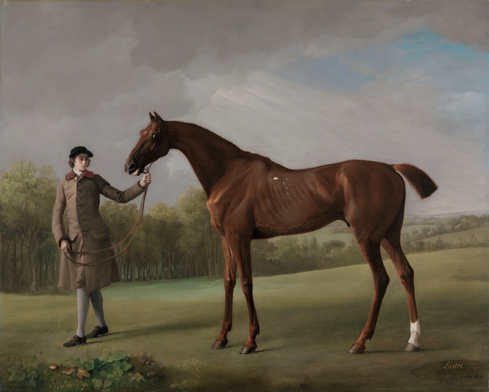 Lustre, held by a Groom by Джордж Стуббс — digital art print download