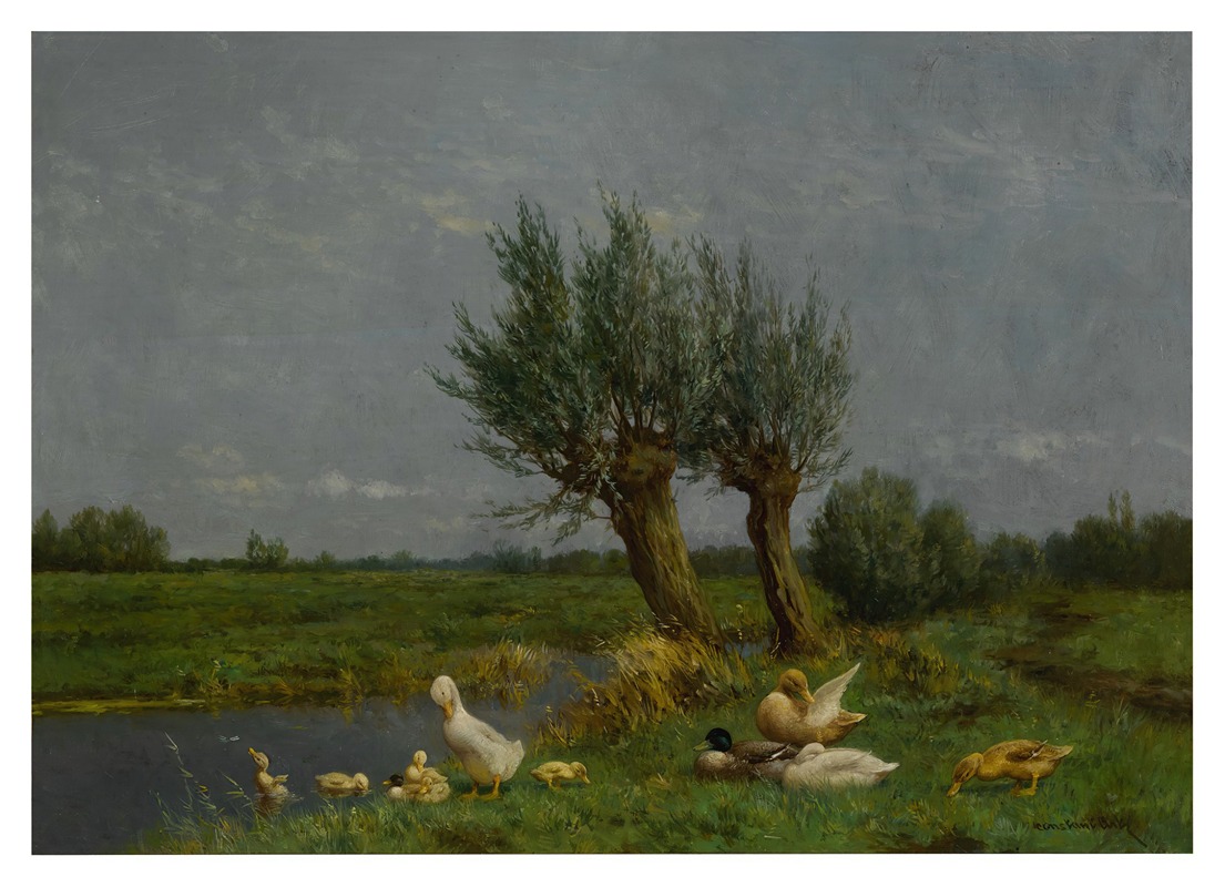 A Duck Family In A Meadow — Constant Artz