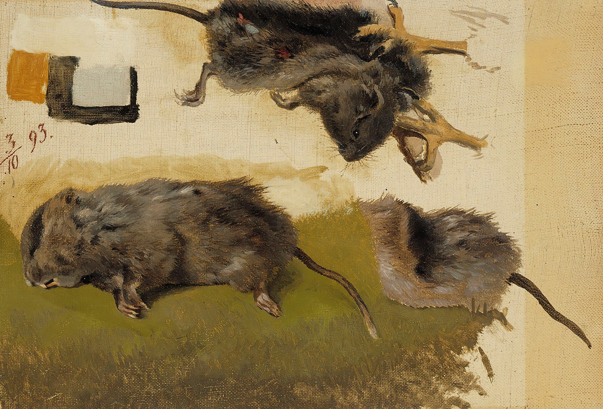 Rodents by Фердинанд фон Райт, 1893 — digital art print download