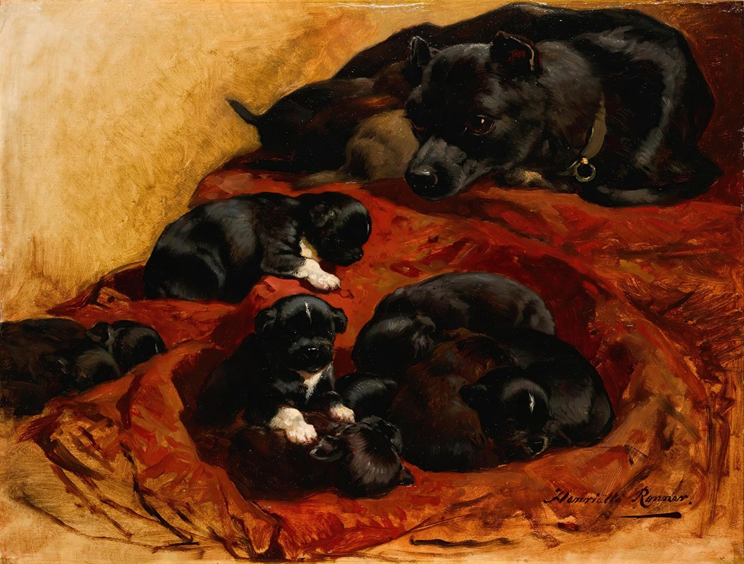 The Proud Mother by Анриэтта Роннер-Книп — digital art print download