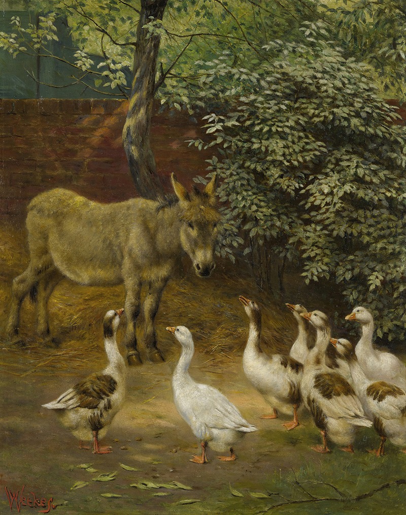 In The Farmyard by Herbert William Weekes — digital art print download