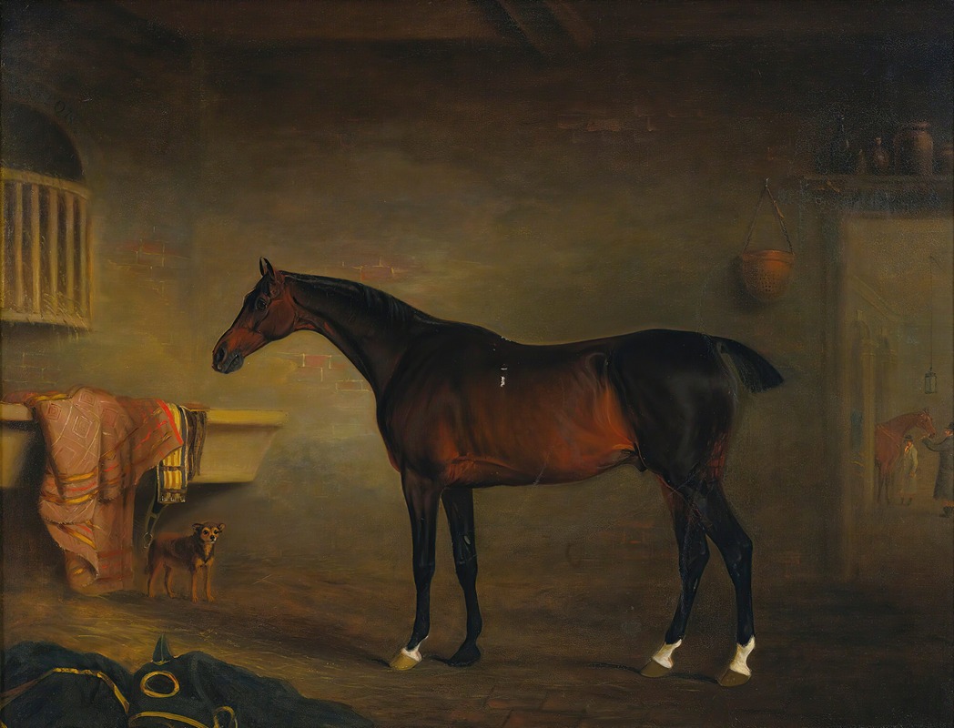 The Bay Easton In His Stable — John Ferneley