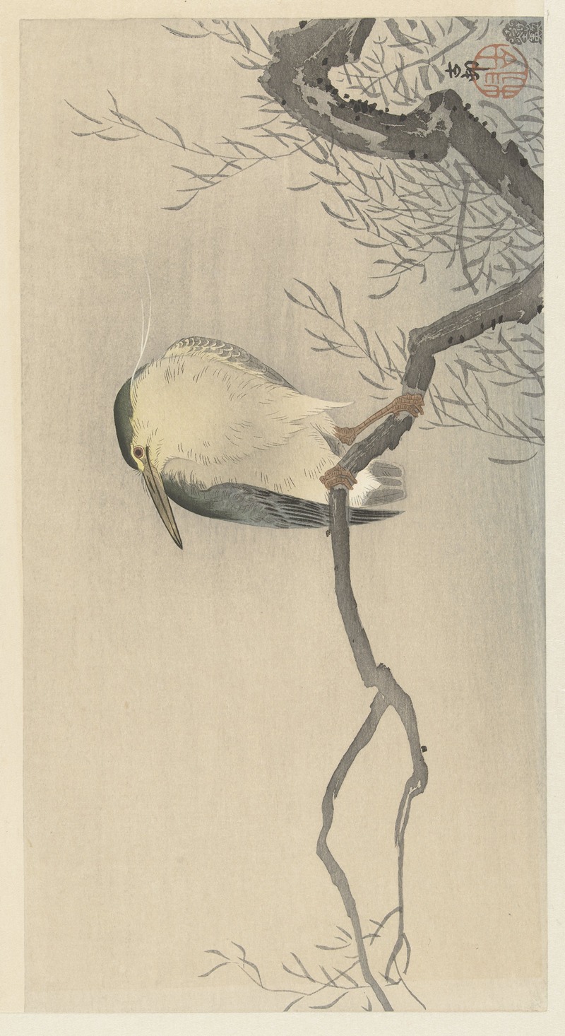 Quack on whimsical branch by Охара Косон, 1900 - 1930 — digital art print download