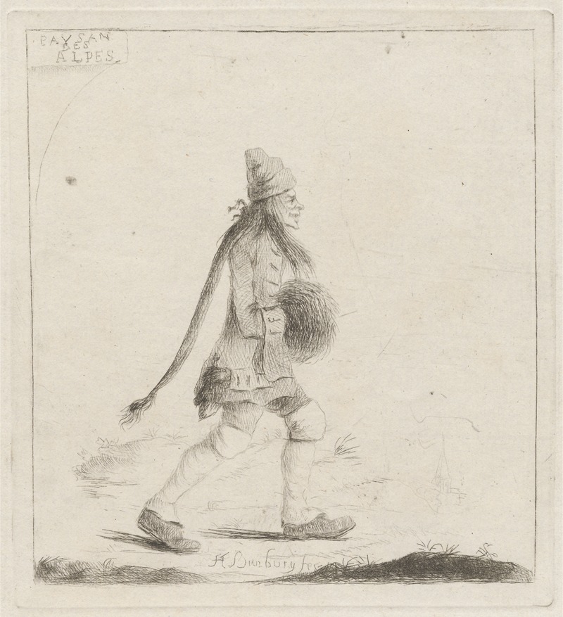 Paysan des Alpes by Генри Уильям Бунбери, 1769-1770 — digital art print download