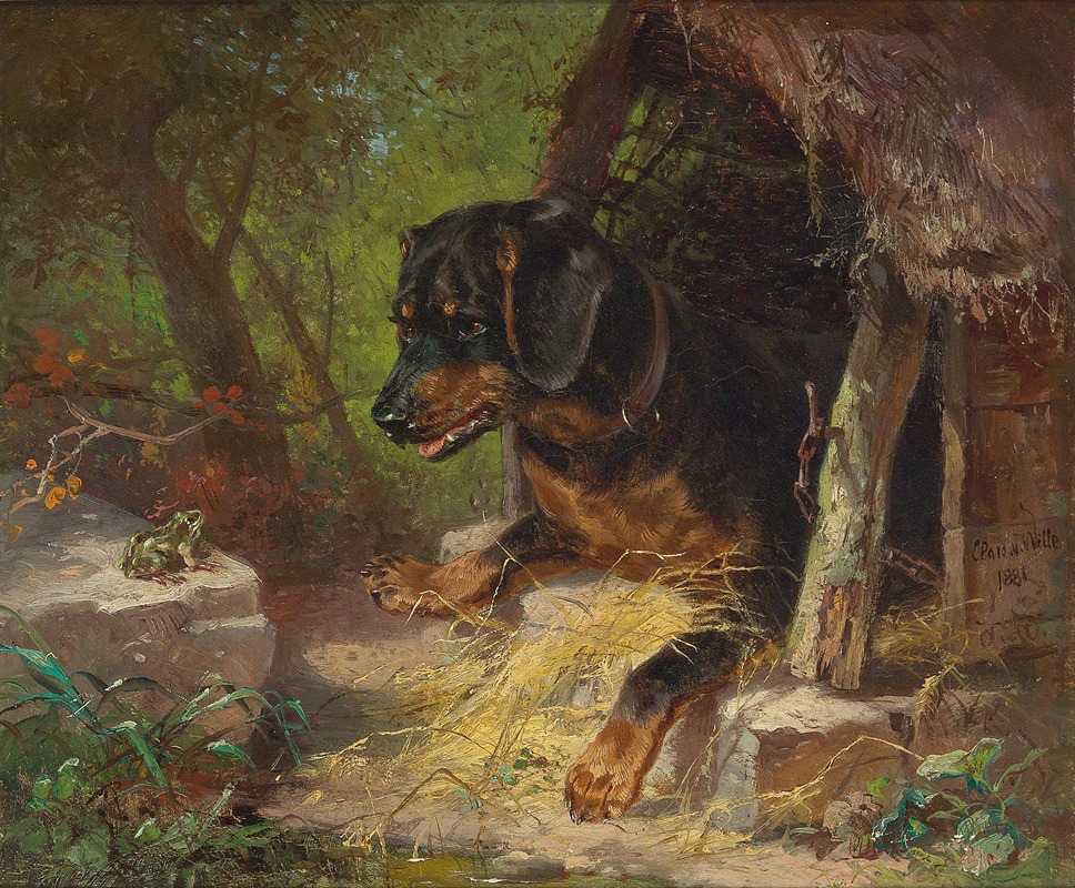 Der Frosch by Clara von Wille, 1881 — digital art print download