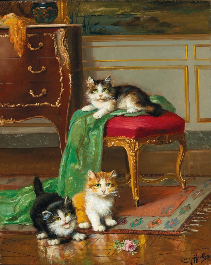 Die kleinen Lieblinge by Léon Huber — digital art print download