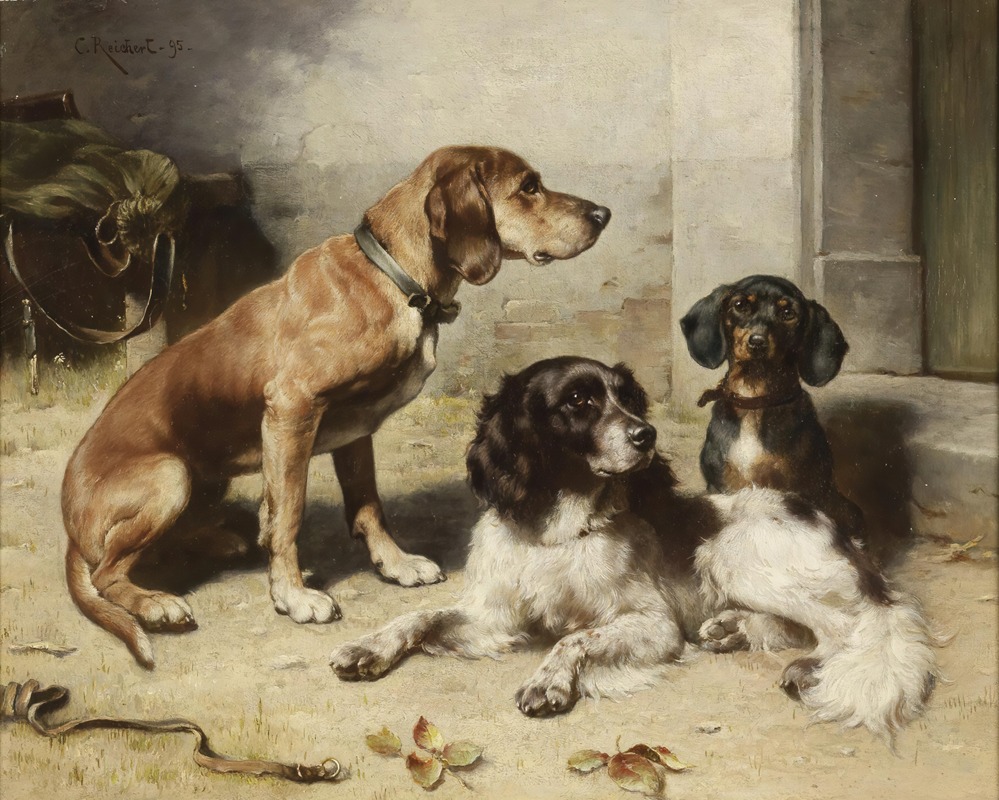 Nach Der Jagd by Carl Reichert, 1895 — digital art print download