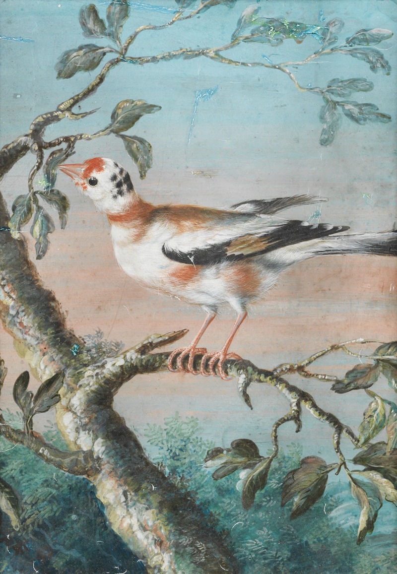 Ein Vogel Auf Einem Ast by Christoph Ludwig Agricola — digital art print download