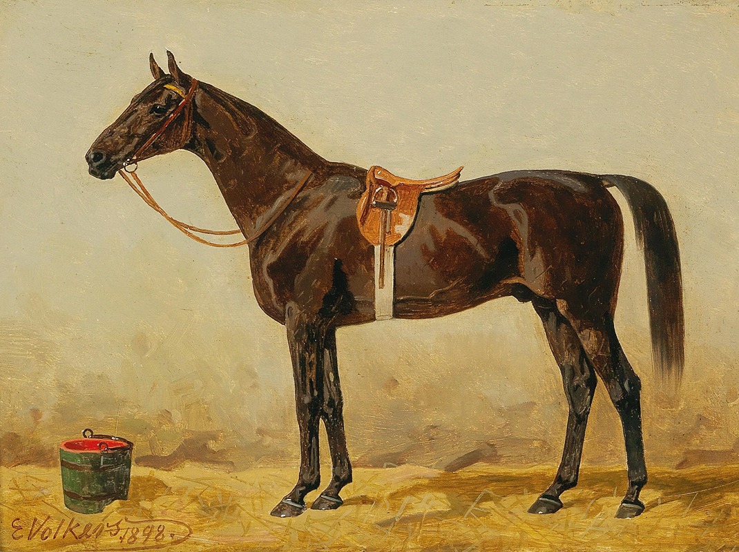 Black Horse In The Stable II — Emil Volkers