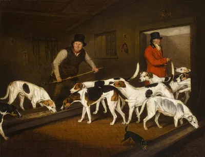 Earl Of Darlington's Kennel by Henry Bernard Chalon, 1813 — digital art print download
