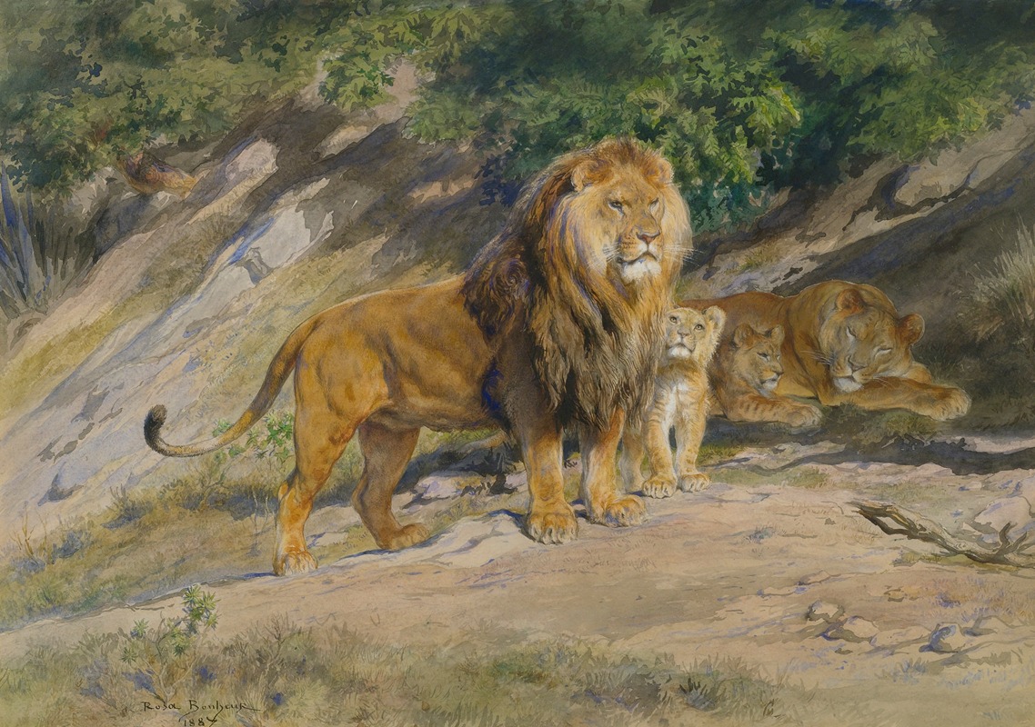 The King Watches by Роза Бонёр, 1887 — digital art print download