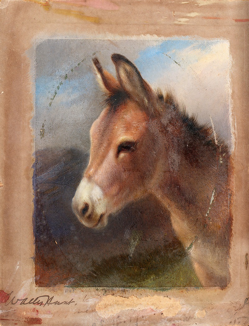Head Study Of A Donkey by Walter Hunt — digital art print download