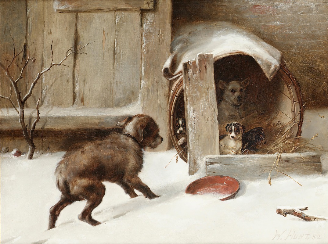 In From The Cold by Walter Hunt, 1882 — digital art print download
