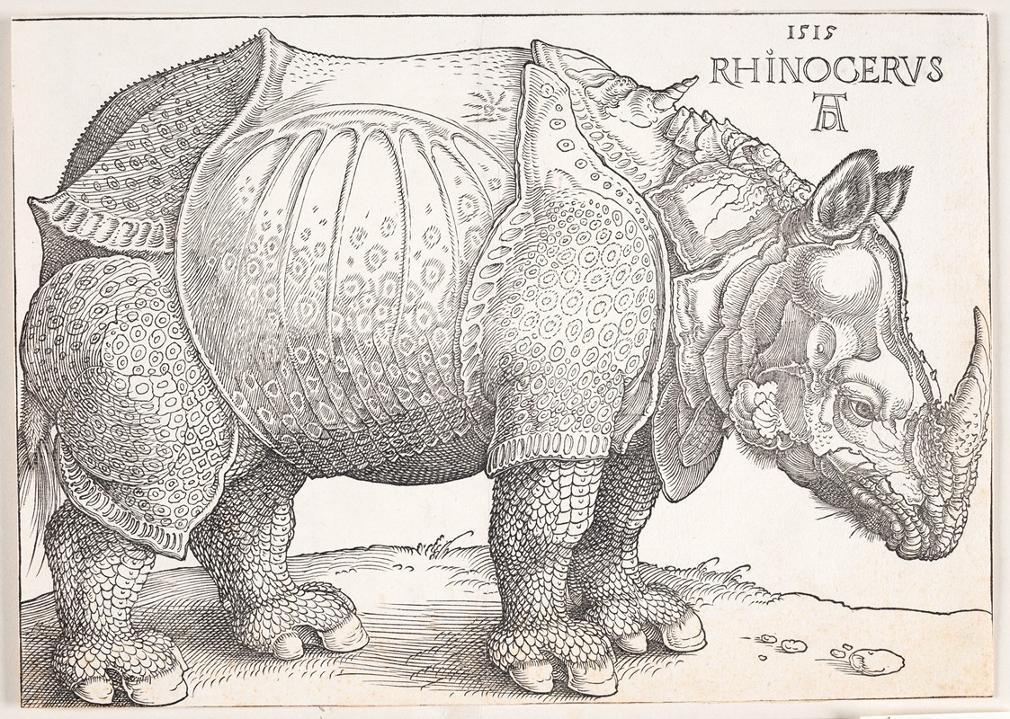 The rhinoceros by Альбрехт Дюрер, 1515 — digital art print download