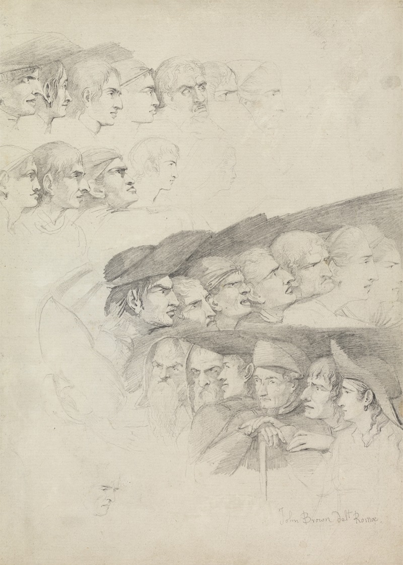 Studies of Rows of Spectators — John Brown