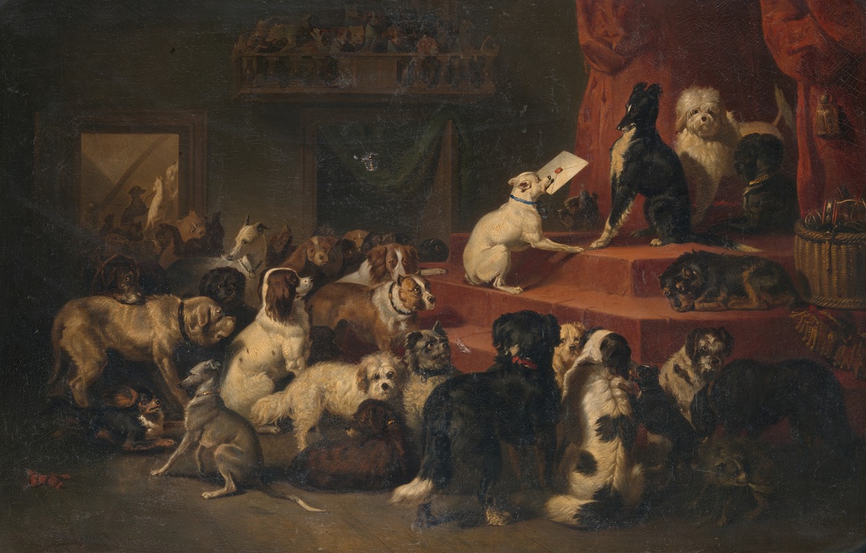 The dog request by Bernard te Gempt, 1854 — digital art print download