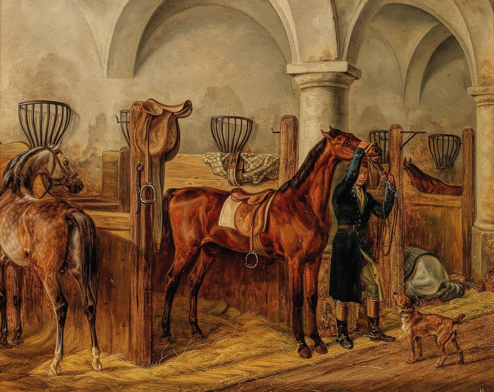 Ready to Ride Out by Альбрехт Адам, 1826 — digital art print download