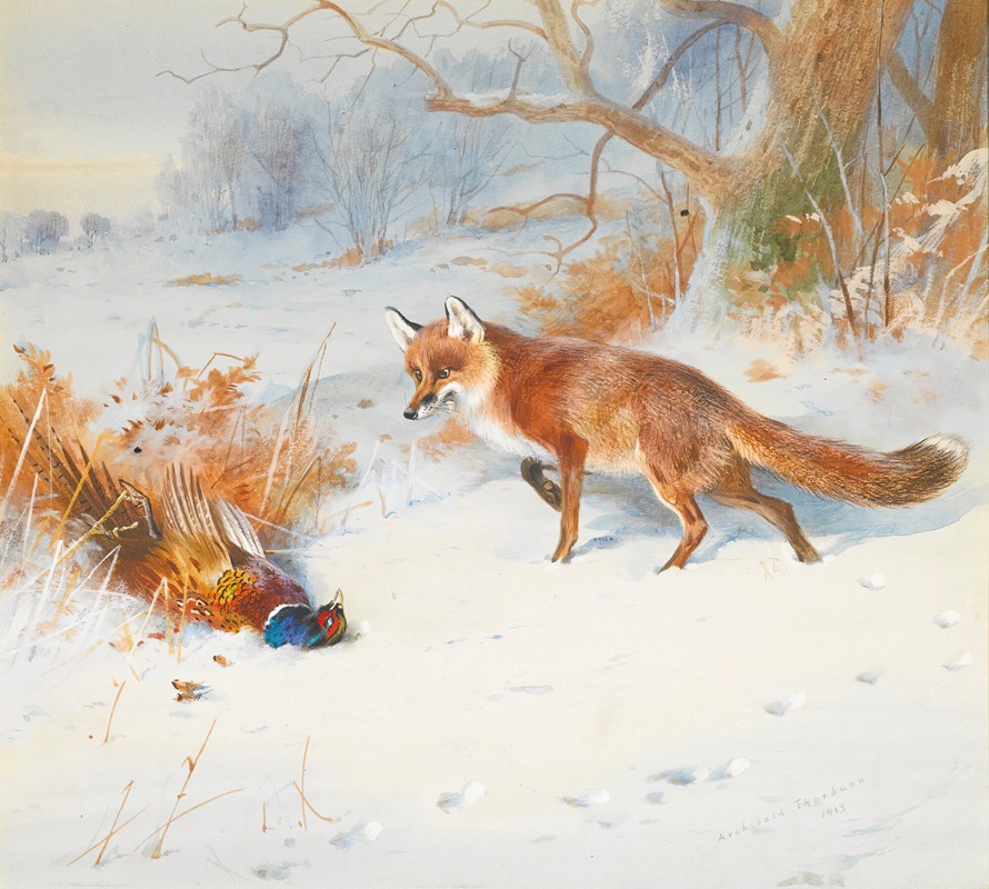 Overlooked By The Beaters by Archibald Thorburn, 1913 — digital art print download