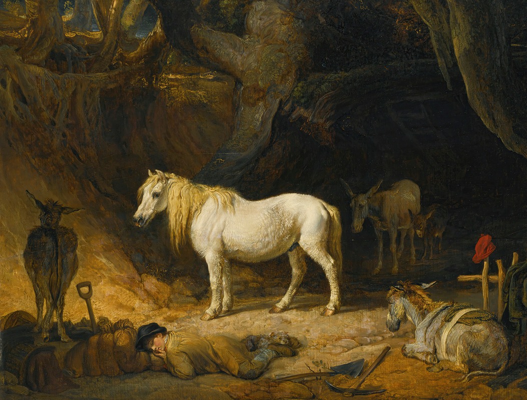 The Sand Pit by Джеймс Уорд, 1810 — digital art print download