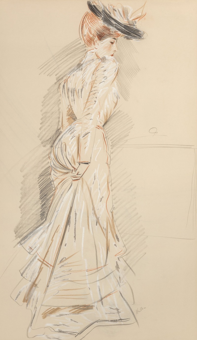 Madame Helleu debout by Поль Сезар Элью — digital art print download