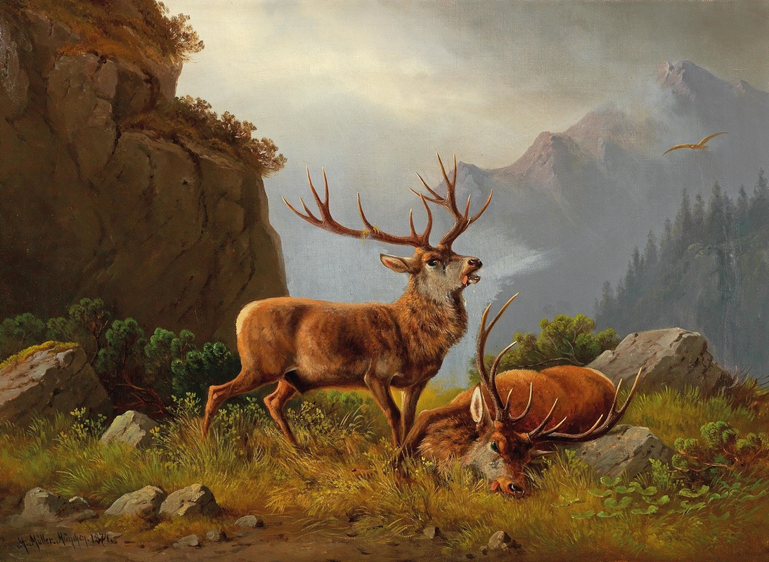 After the Fight by Мориц Мюллер, 1874 — digital art print download