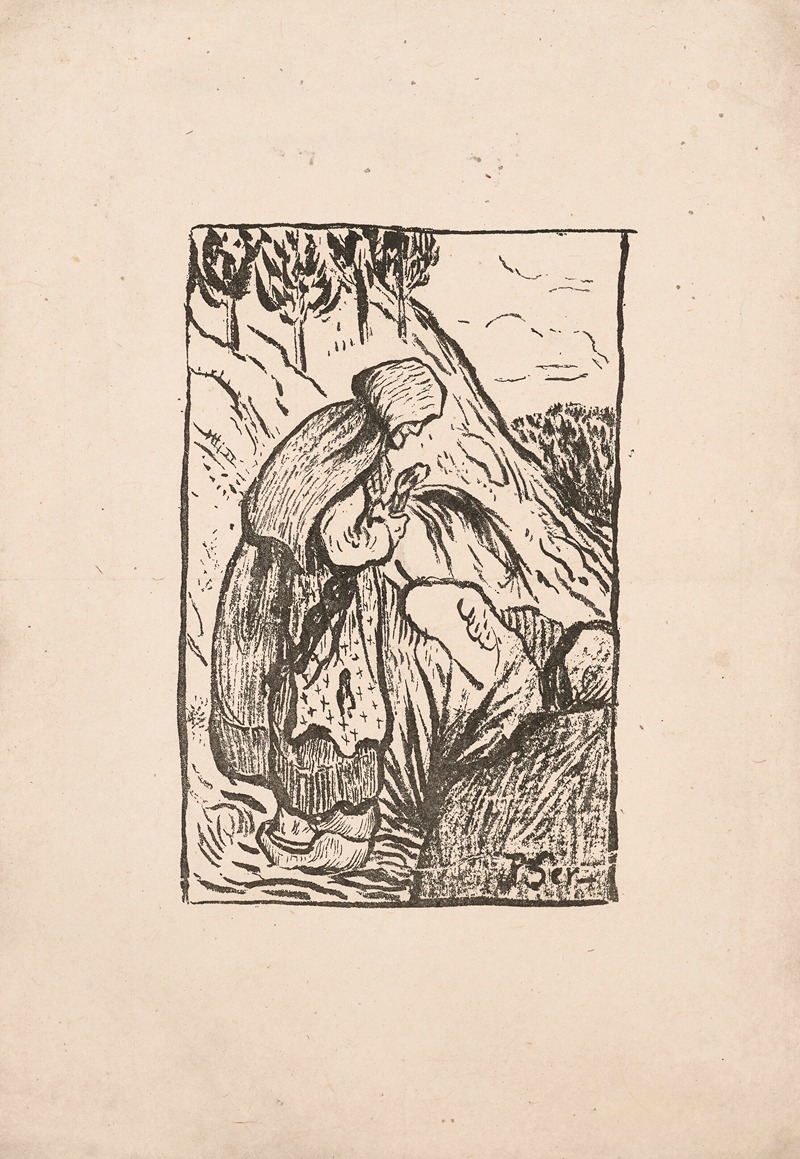 Vieille bretonne dans la lande — Paul Sérusier
